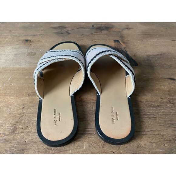 Rag & Bone - Crisscross Slide Sandals Size 8 - Picture 4 of 5